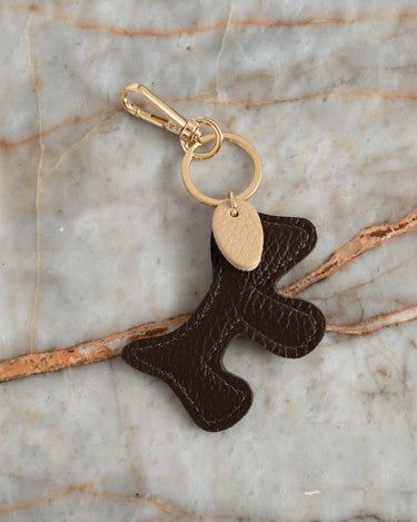 Bumpy Dog Bag Charm Cognac - Things I Like Things I Love