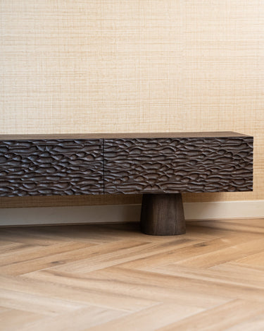 Cabinet Carved Mango Wood Walnut - Things I Like Things I Love