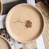 Cake Plate Flower Brown - Things I Like Things I Love