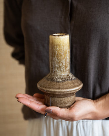 Candle Holder Burano Olive Green - Things I Like Things I Love