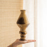 Candle Holder Ceramic Obelisk Honey Brown - Things I Like Things I Love