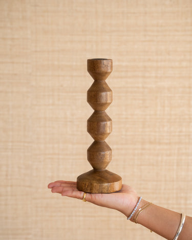 Candle Holder Dozza Wood - Things I Like Things I Love