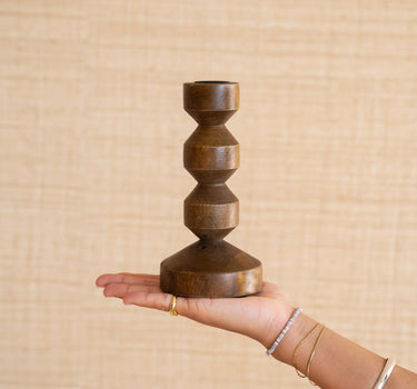 Candle Holder Dozza Wood - Things I Like Things I Love