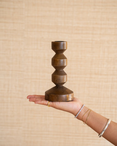 Candle Holder Dozza Wood - Things I Like Things I Love