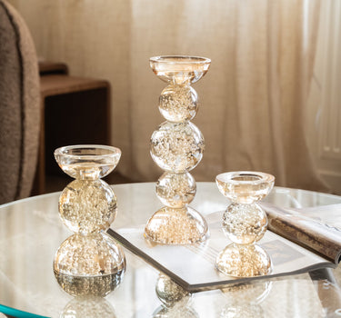 Candle Holder Itinga Glass Bubble - Things I Like Things I Love