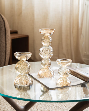 Candle Holder Itinga Glass Bubble - Things I Like Things I Love