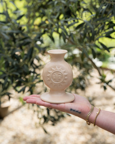 Candle Holder Sun Beige - Things I Like Things I Love