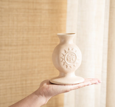 Candle Holder Sun Beige - Things I Like Things I Love