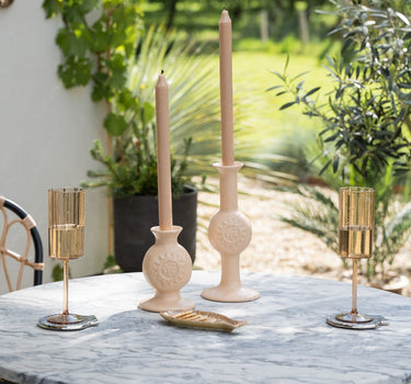 Candle Holder Sun Beige - Things I Like Things I Love