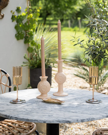 Candle Holder Sun Beige - Things I Like Things I Love
