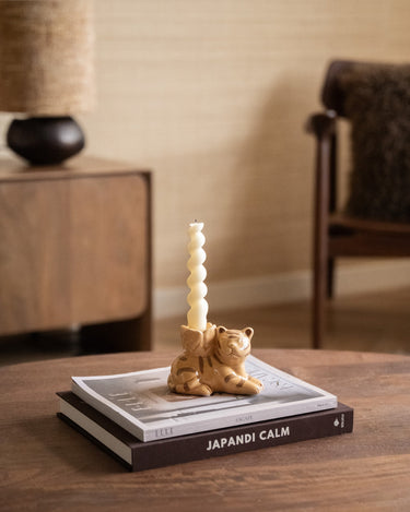 Candle Holder Tiger Ceramic - Things I Like Things I Love