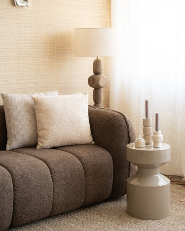 Candle Holder Travertine Natural - Things I Like Things I Love
