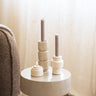Candle Holder Travertine Natural - Things I Like Things I Love