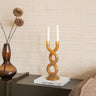 Candle Holder Twist Brown - Things I Like Things I Love