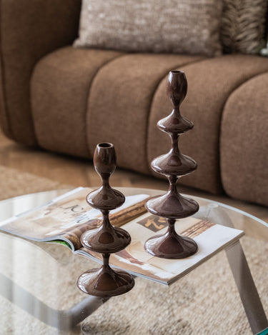Candle Holder Vireen Brown - Things I Like Things I Love
