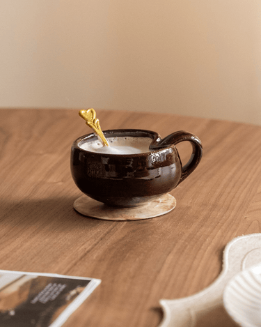 Cappucino Mug Kira Burgundy - Things I Like Things I Love