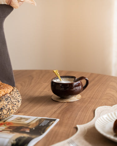 Cappucino Mug Kira Burgundy - Things I Like Things I Love