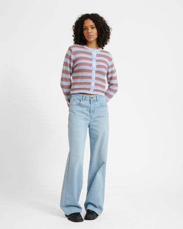 Cardigan Striped Blue - Things I Like Things I Love