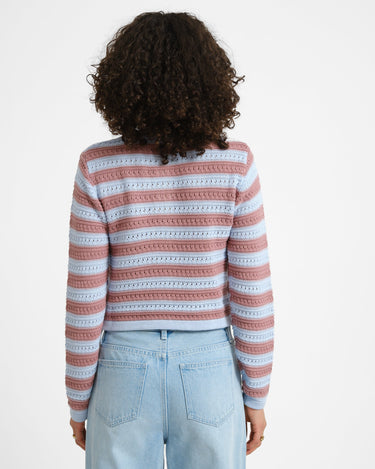 Cardigan Striped Blue - Things I Like Things I Love