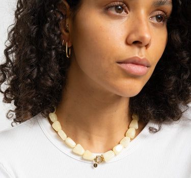 Chunky Necklace Butter Yellow - Things I Like Things I Love