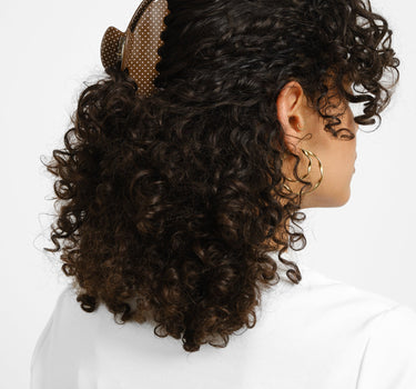 Claw Clip Polkadot Brown - Things I Like Things I Love