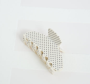 Claw Clip Polkadot White - Things I Like Things I Love
