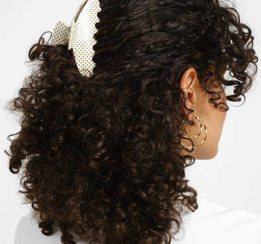 Claw Clip Polkadot White - Things I Like Things I Love