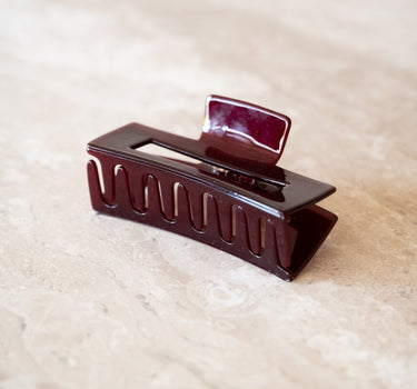 Claw Clip Shimmer Bordeaux - Things I Like Things I Love