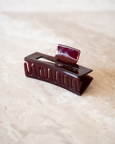 Claw Clip Shimmer Bordeaux - Things I Like Things I Love