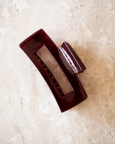 Claw Clip Shimmer Bordeaux - Things I Like Things I Love