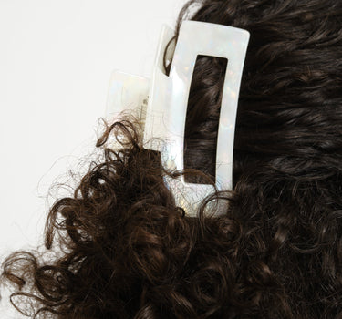 Claw Clip Shimmer White - Things I Like Things I Love