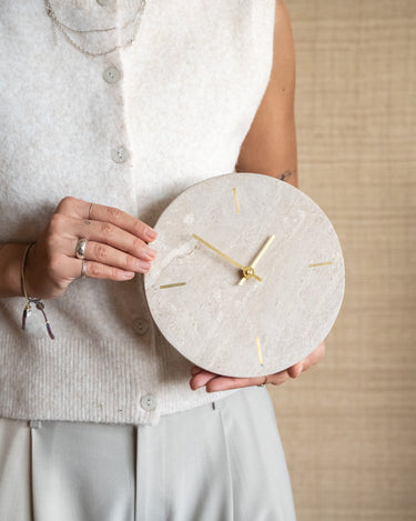 Clock Jenay Travertine - Things I Like Things I Love