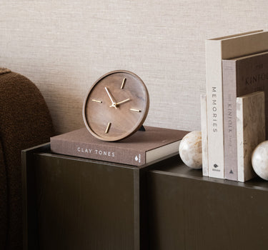 Clock Veti Mango Wood Brown - Things I Like Things I Love