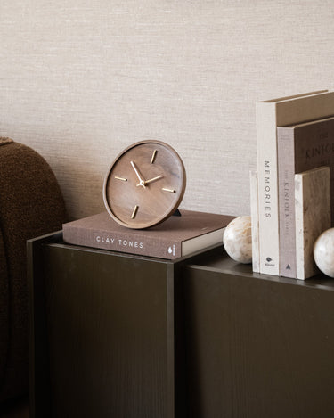 Clock Veti Mango Wood Brown - Things I Like Things I Love