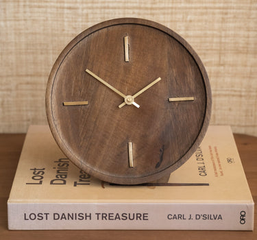 Clock Veti Mango Wood Brown - Things I Like Things I Love