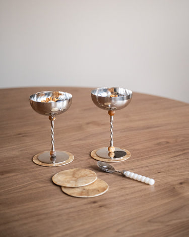 Coaster Shell Gold 1PC - Things I Like Things I Love