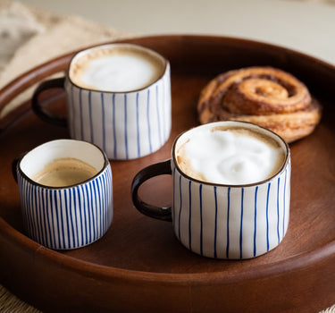 Coffee Mug Anafi Blue Stripe - Things I Like Things I Love