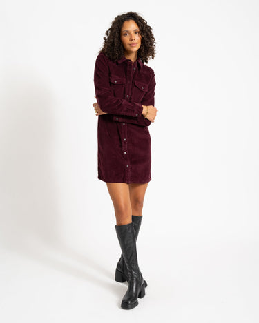 Cord New Signe Dress Fig - Things I Like Things I Love