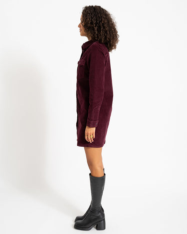 Cord New Signe Dress Fig - Things I Like Things I Love