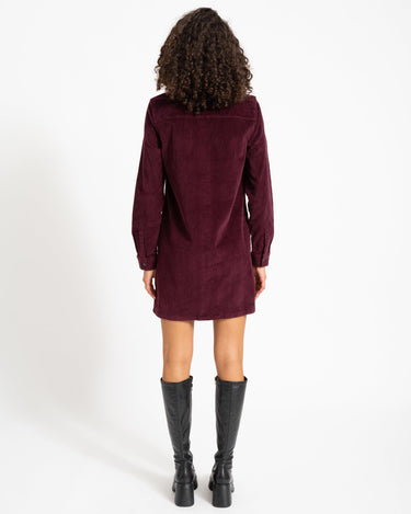 Cord New Signe Dress Fig - Things I Like Things I Love