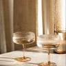 Coupe Glass Amber Ray - Things I Like Things I Love