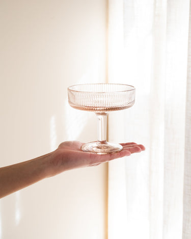 Coupe Glass Lisa Pink - Things I Like Things I Love