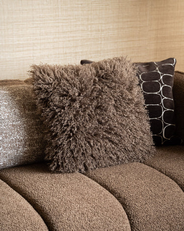Cushion Bubion Furry Brown - Things I Like Things I Love