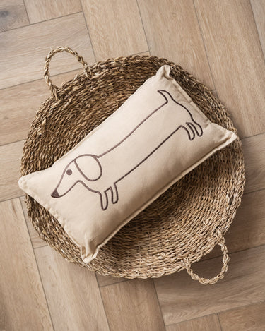 Cushion Dachshund Beige - Things I Like Things I Love