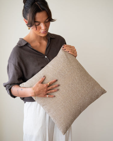 Cushion Dayo Taupe - Things I Like Things I Love
