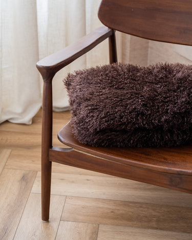 Cushion Doodly Furry Brown - Things I Like Things I Love
