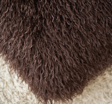 Cushion Doodly Furry Brown - Things I Like Things I Love