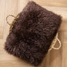 Cushion Doodly Furry Brown - Things I Like Things I Love