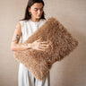 Cushion Doodly Furry Taupe - Things I Like Things I Love