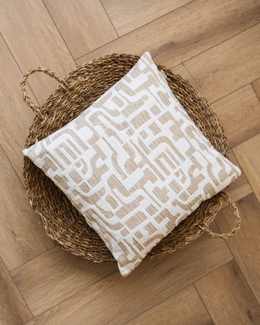 Cushion Fabia Pattern Sand - Things I Like Things I Love